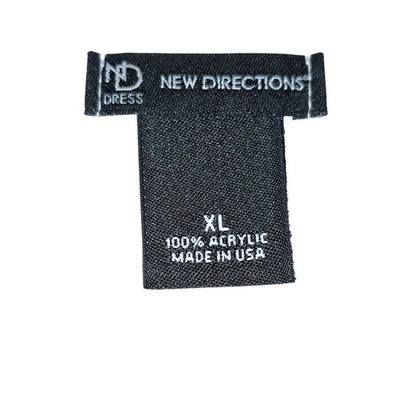 New Directions Womens Open Front Cardigan Sweater XL Gray Crochet Trim USA - Picture 4 of 5